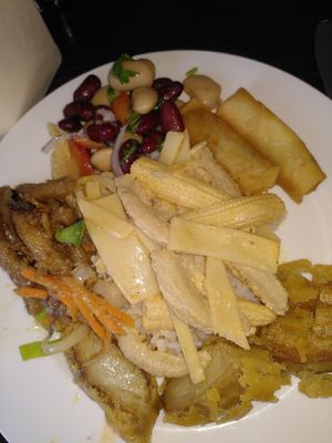 Just some mixed food from the buffet at Vegegården in Malmo