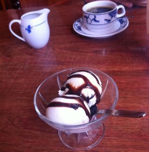 You get free ice-cream when you order buffet at Vegegården in Malmo