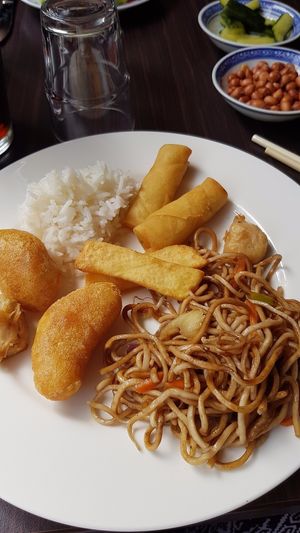 Vegan food from the buffet. at Vegegården in Malmo