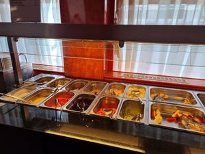 Das kalte Salat-Buffet at Vegegården in Malmo