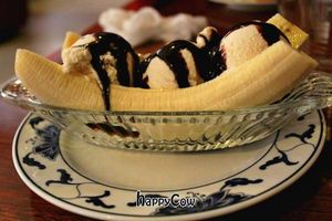 banana split at Vegegården in Malmo