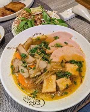 Vegan Bun Hue Noodles at Yuki Duyen Chay  in Central Singapore