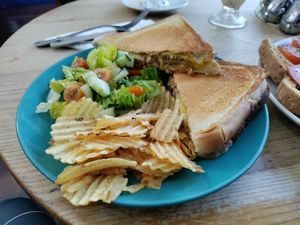 Philly cheesesteak toastie at The Old Hardware Shop in Liverpool