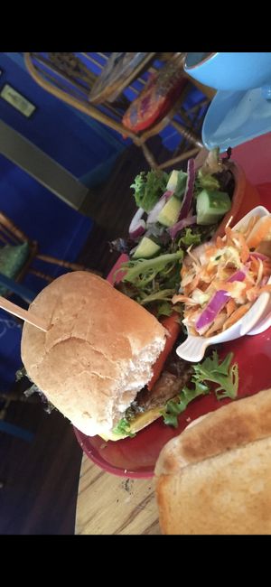 Burger with Slaw  at The Old Hardware Shop in Liverpool
