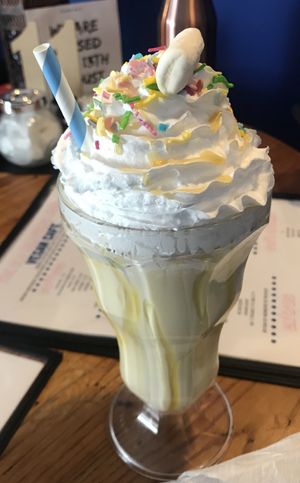 Vanilla ice cream milkshake 😍 at The Old Hardware Shop in Liverpool