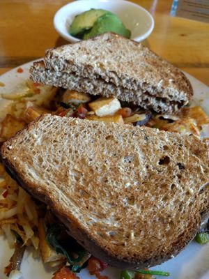Veggie hash at Notchtop Bakery and Cafe in Estes Park