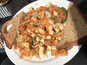Veggie hash  at Notchtop Bakery and Cafe in Estes Park