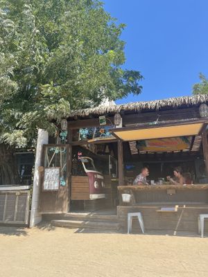 Outside  at Ona Beach Bar in Roses