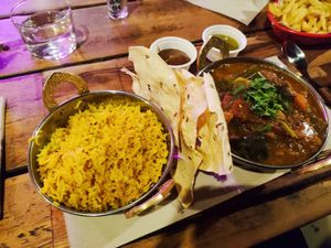 Curry at Ona Beach Bar in Roses