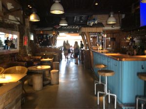 Big bar for those evening cocktails ?  at Ona Beach Bar in Roses