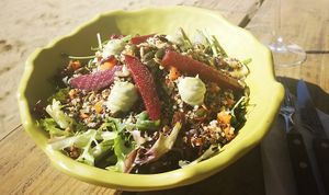 Quinoa salad at Ona Beach Bar in Roses