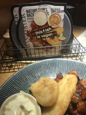 Potatoes were done in a rich teriyaki sauce nice and crispy. YUM #Veganuary at Wagamama in Harrogate