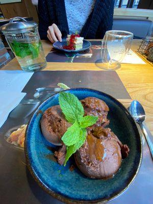 Chocolate & OrangeBlossom Ice Cream at Wagamama in Harrogate