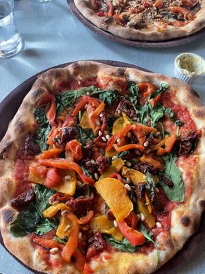 The vegan pizza at Major Tom's Social in Harrogate