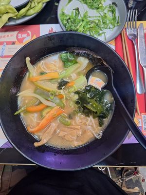 Miso ramen vegetal at Ramen Yi in Benidorm