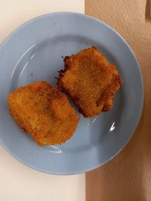 Croquetas de hongos at Km.0 in San Sebastian