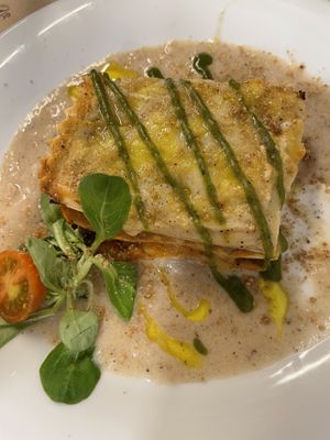 Lasagna   at Km.0 in San Sebastian