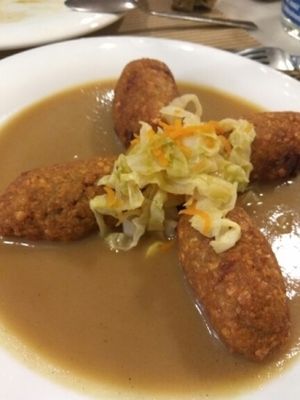 kofta de lentejas at Km.0 in San Sebastian