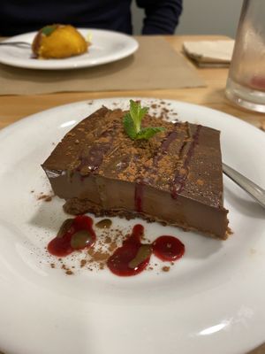 Mousse cake  at Km.0 in San Sebastian