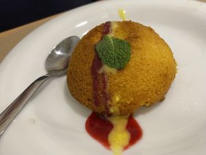 Apple pie  at Km.0 in San Sebastian