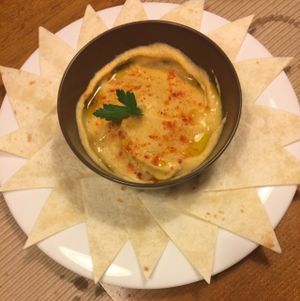 Hummus at Km.0 in San Sebastian