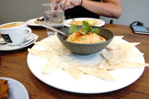 Ok hummus  at Km.0 in San Sebastian