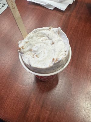 Regular concrete with hokey pokey pieces and biscoff crumbs  at CUSS in Newtown