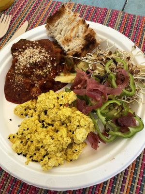 Vegan plate  at HōnestBar:Ibiza  in Ibiza