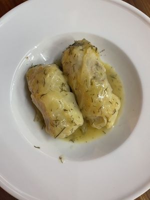 Vegan homemade dolmas  at Gran Aladino in Corfu