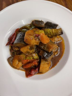 Local vegetables “Briam " at Gran Aladino in Corfu