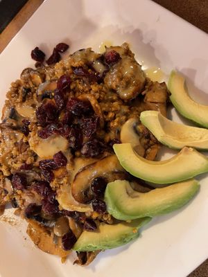 Cranberry special with avocado 🥑  at Gran Aladino in Corfu