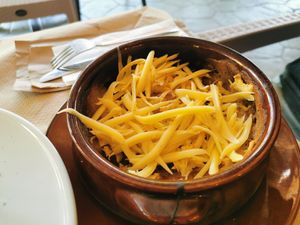 Vegan moussaka at Gran Aladino in Corfu