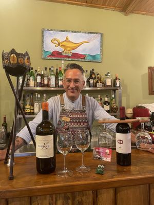 Bio wine list to accompany your vegan dinner !   at Gran Aladino in Corfu