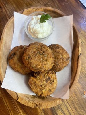 Vegan courgettes balls !   at Gran Aladino in Corfu