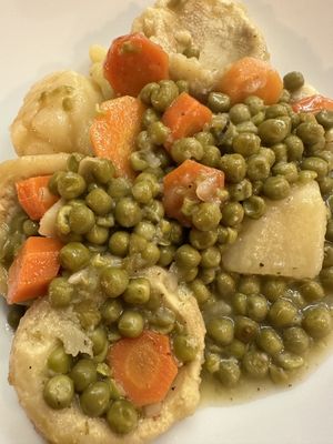 Artichoke with peas   at Gran Aladino in Corfu