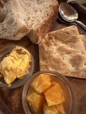 Complimentary starter   at Gran Aladino in Corfu