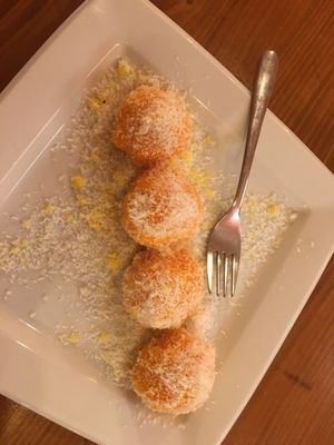 Carrot truffles  at Gran Aladino in Corfu