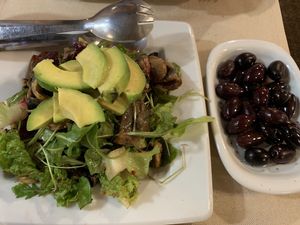 Mushroom salad! The best at Gran Aladino in Corfu
