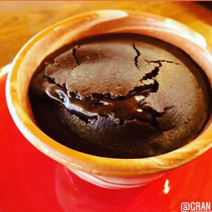 Vegan & gluten free choco soufflé 😃 at Gran Aladino in Corfu