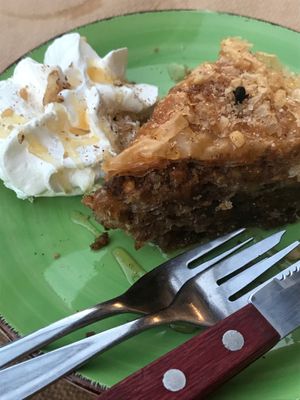 Vegan baklava  at Gran Aladino in Corfu