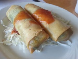 rainbow rolls at Bean Sprouts in Arcadia