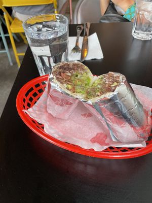 Tiny burrito  at Taqueria in Tel Aviv