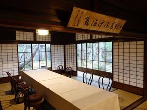 Dining Area. Table was not setup yet because i reached before 8am.  at Kakusho in Takayama