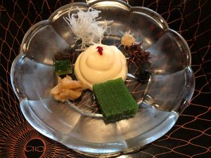 flavours and textures with rich soy cream at Kakusho in Takayama
