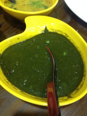 Palak mutter at Sangeetha in Kowloon