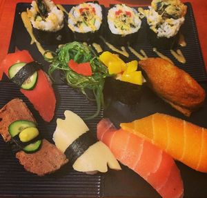 vegan sushi  at Meet At Sakura Veggie in Kowloon