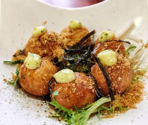 Takoyaki at Meet At Sakura Veggie in Kowloon