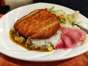 Pork Katsudon at Meet At Sakura Veggie in Kowloon