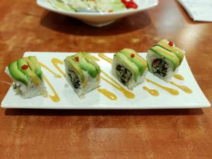 Avocado rolls at Meet At Sakura Veggie in Kowloon