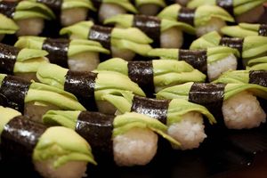 sushi at Meet At Sakura Veggie in Kowloon